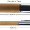 Metal Bamboo Pens with Tube Box measurement
