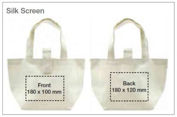 Silk Screen Branding Option Laminated Cotton Bags