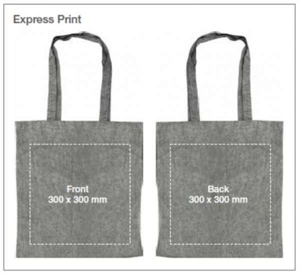 Express print branding Recycled Cotton Bags