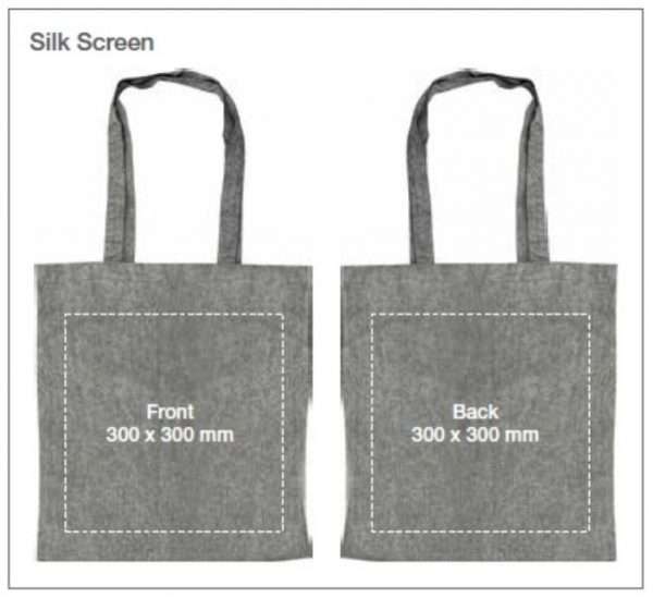 Silk Screen Recycled Cotton Bags