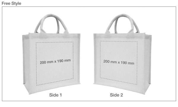 Free style branding Juco Shopping Bags