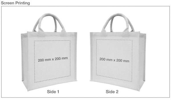 Scree Printing branding Juco Shopping Bags