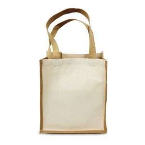 Jute Cotton Bags Cotton on both sides Goshopia