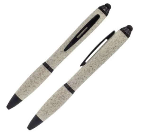 Wheat Straw Pens with Stylus Measurement