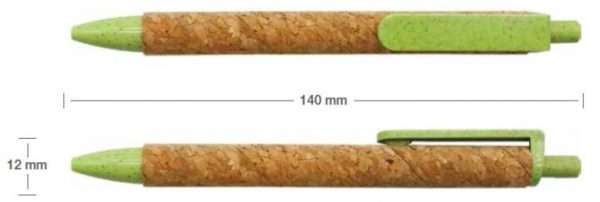 Measurements Wheat Straw and Cork Pens Pens