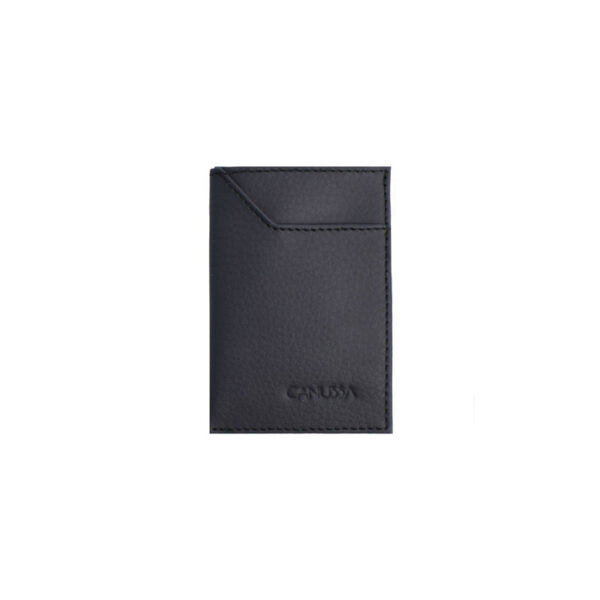 Premium Eco-friendly Corporate Gift Persimmon Slim Vegan Card holder -  Black