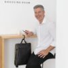 Premium Corporate Gifts in the UAE Urban Black/Yellow Vegan Laptop Backpack